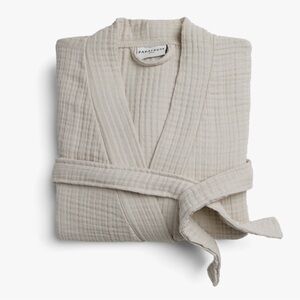 Parachute Home Cloud Cotton Robe in Bone Small